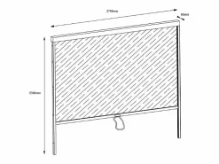 Hot Pérgola bioclimática autoportante aluminio 12m² cortina retráctil - Antracita - ALMAFI Pérgola