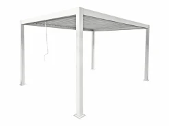 Discount Pérgola bioclimática autoportante con lamas orientables - 12 m² - blanca - AMALFI Pérgola