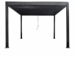 Sale EXPERTLAND Pérgola bioclimática autoportante con lamas orientables - 9 m² - antracita - AMALFI Gris antracita