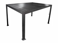 Sale EXPERTLAND Pérgola bioclimática autoportante con lamas orientables - 9 m² - antracita - AMALFI Gris antracita