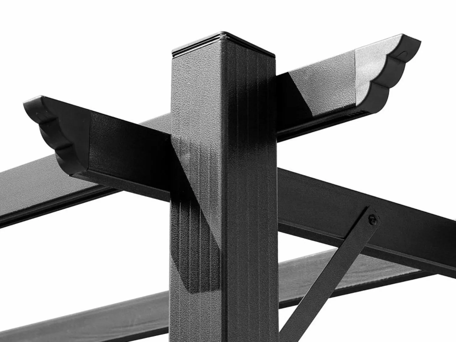 New Pérgola Bioclimática Autoportante 3x4 m – Techo de Tela Retráctil de Aluminio – Toldo Ajustable para Terraza, Resistente a UV e Impermeable para Jardín Gris