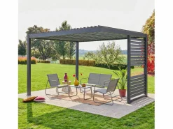 Sale Pérgola bioclimática de aluminio y acero con lamas orientables y Pérgola