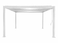 Sweeek Pérgola bioclimática de aluminio y acero con lamas orientables,