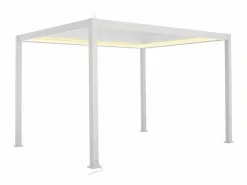 Sweeek Pérgola bioclimática de aluminio con iluminación led 3x4m