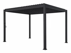 Pérgola bioclimática de aluminio 3x4m + 3 persianas verticales 1.3m Pérgola