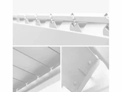 Discount Sweeek Pérgola bioclimática de aluminio 3x3m con lamas orientables v2 + 3 Blanco