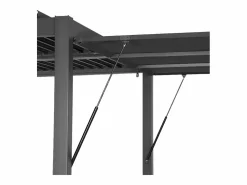 Outlet Pérgola bioclimática de aluminio y acero 3x4m + toldo 3m antracita Pérgola