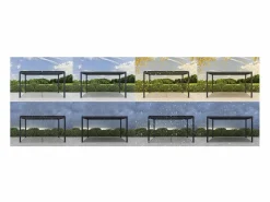 Habitat et jardin Pérgola bioclimática de aluminio <> - 3 x 4 m - Antracita