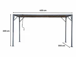 New Pérgola bioclimática de tejido <> 3x4 m - Pérgola