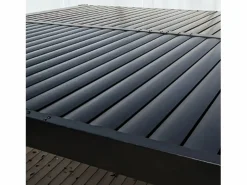 Outlet Concept-Usine Pérgola bioclimática de 4x3m con estructura y lamas de aluminio antracita NAXOS Gris