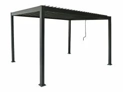 Best Pérgola bioclimática independiente con lamas orientables - 12 m² - antracita - AMALFI Pérgola