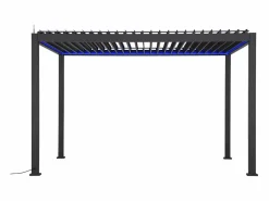 Discount Pérgola bioclimática triomphe 3x4m led + toldo de 4m antracita Pérgola