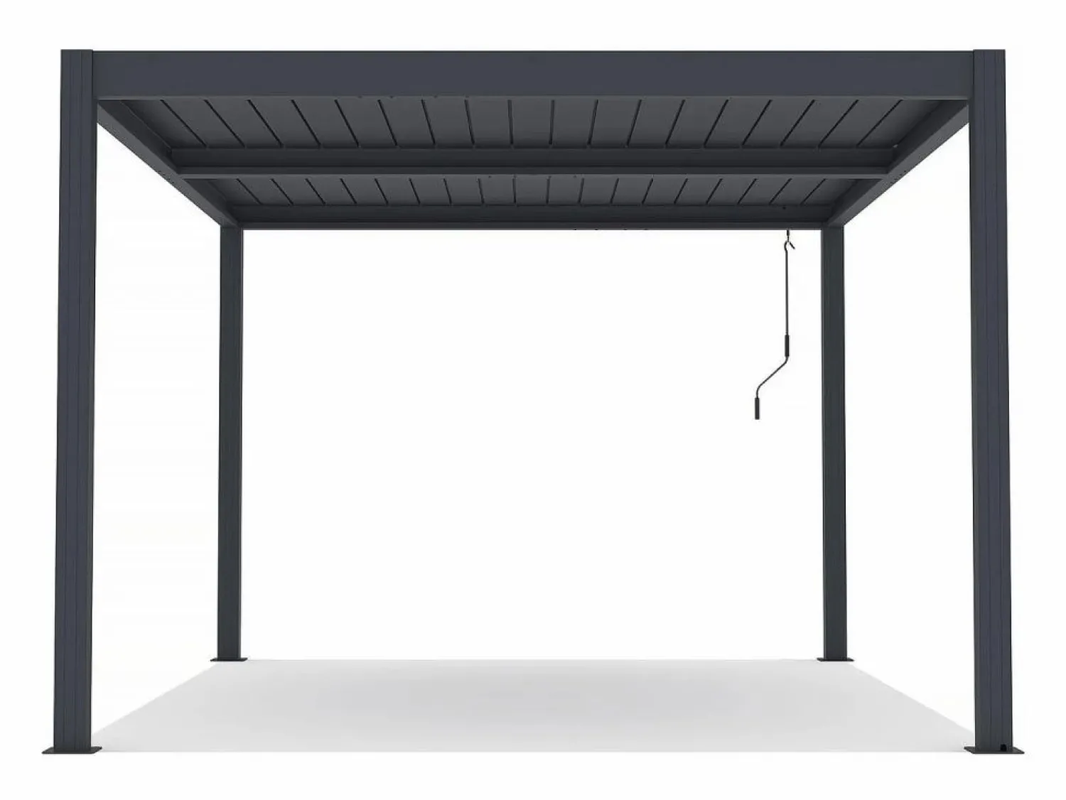 Habitat et jardin Pérgola bioclimática "Windsor" de aluminio con led 3 x 4 -