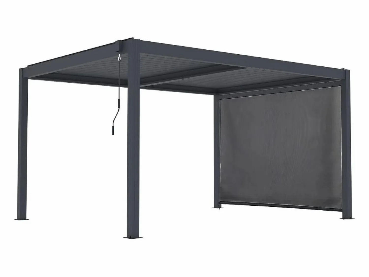 New Pérgola bioclimática "Windsor premium" con led y toldo de aluminio - 3 x 4 m - Pérgola