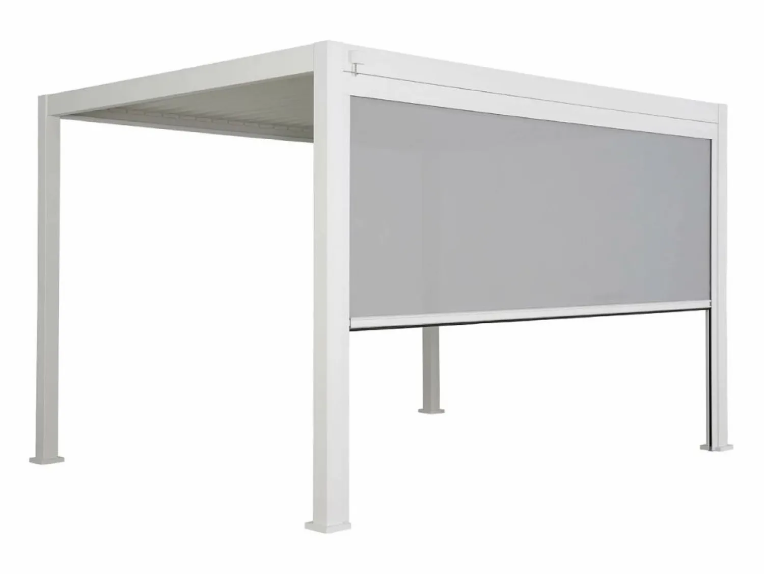 Sale Sweeek Pérgola bioclimática 3x4m con toldo vertical de 4m Blanco
