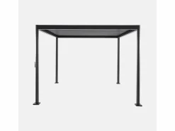 Online Pérgola bioclimática 3x3m de aluminio y acero con lamas orientables y Pérgola