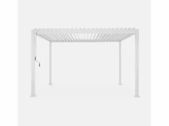 Sweeek Pérgola bioclimática 3x4m de aluminio con lamas orientables