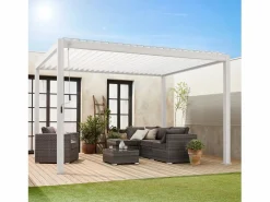 Sweeek Pérgola bioclimática 3x4m de aluminio con lamas orientables