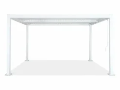 Clearance Sweeek Pérgola bioclimática 3x4m de aluminio y acero con lamas orientables Blanco