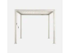 Sweeek Pérgola bioclimática 3x3m de aluminio con lamas orientables
