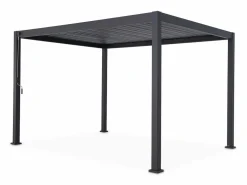 New Sweeek Pérgola bioclimática 3x4m de aluminio con lamas orientables antracita Negro