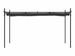 Best Pérgola con cubierta retráctil 395x292x230 cm ES329666 Gris antracita