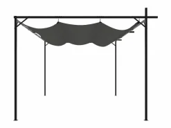 Sale Pérgola con techo retráctil antracita 395x292x230 cm Pérgola