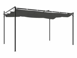 Sale Pérgola con techo retráctil antracita 395x292x230 cm Pérgola