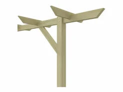 Pérgola de jardín de madera 205x40x203 cm ES393490