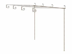 Pérgola de jardín marrón antiguo 4x3x2,5 m hierro ES486343