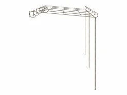 New Pérgola de jardín marrón antiguo 6x3x2,5 m hierro ES196086 Marru00f3n