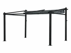 Discount Happy Garden Pérgola mural 3 × 4m FRÉJUS estructura de aluminio Gris