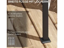 DripeX Pérgola mural en aluminio - 297L x 297B x 200/230H cm - con techo retráctil - estructura de aluminio -