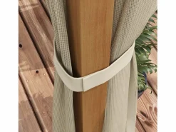 Discount Outsunny Pérgola Nancy retráctil + mosquiteras natural 225x397x297 cm Marru00f3n