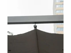 Online DripeX Pérgola retráctil 3 x 3 x 2.23 m - estructura de aluminio - lona de poliéster de alta densidad - Gris Gris antracita