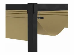 Discount Pérgola retráctil 400L x 300B x 222H cm, estructura de acero inoxidable, lona de poliéster Pérgola