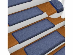 Discount Garden Furniture Prolenta Premium - Alfombras de peldaños de escalera 15 uds 65x21x4 cm Azul