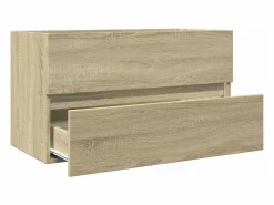 Garden Furniture Prolenta Premium - Armario lavabo madera de ingeniería roble Sonoma 80x38,5x45 cm