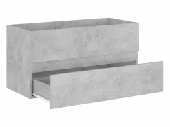 Sale Garden Furniture Prolenta Premium - Armario para lavabo contrachapada gris hormigón 90x38,5x45 cm Multicolor
