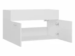 Garden Furniture Prolenta Premium - Armario para lavabo madera contrachapada blanco 80x38,5x46 cm