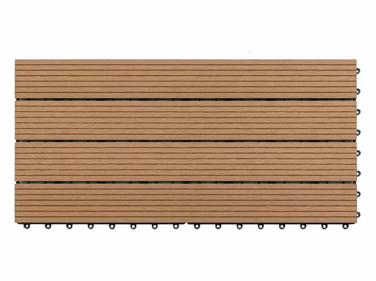 Prolenta Premium - Baldosas de porche 6 uds WPC marrón 60x30 cm 1,08 m² Terraza