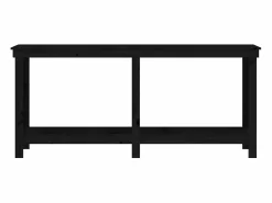 Outlet Garden Furniture Prolenta Premium - Banco de trabajo de madera maciza de pino negro 180x50x80 cm Multicolor