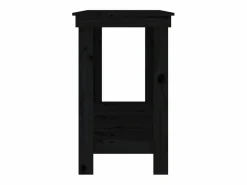 Outlet Garden Furniture Prolenta Premium - Banco de trabajo de madera maciza de pino negro 180x50x80 cm Multicolor