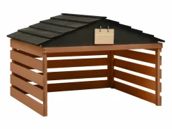 Sale Prolenta Premium - Caseta de cortacésped robótico negro y marrón 78x74x54 cm abeto Garaje