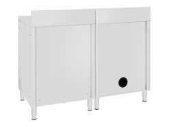 Garden Furniture Prolenta Premium - Fregadero de cocina profesional acero inoxidable 120x60x96 cm