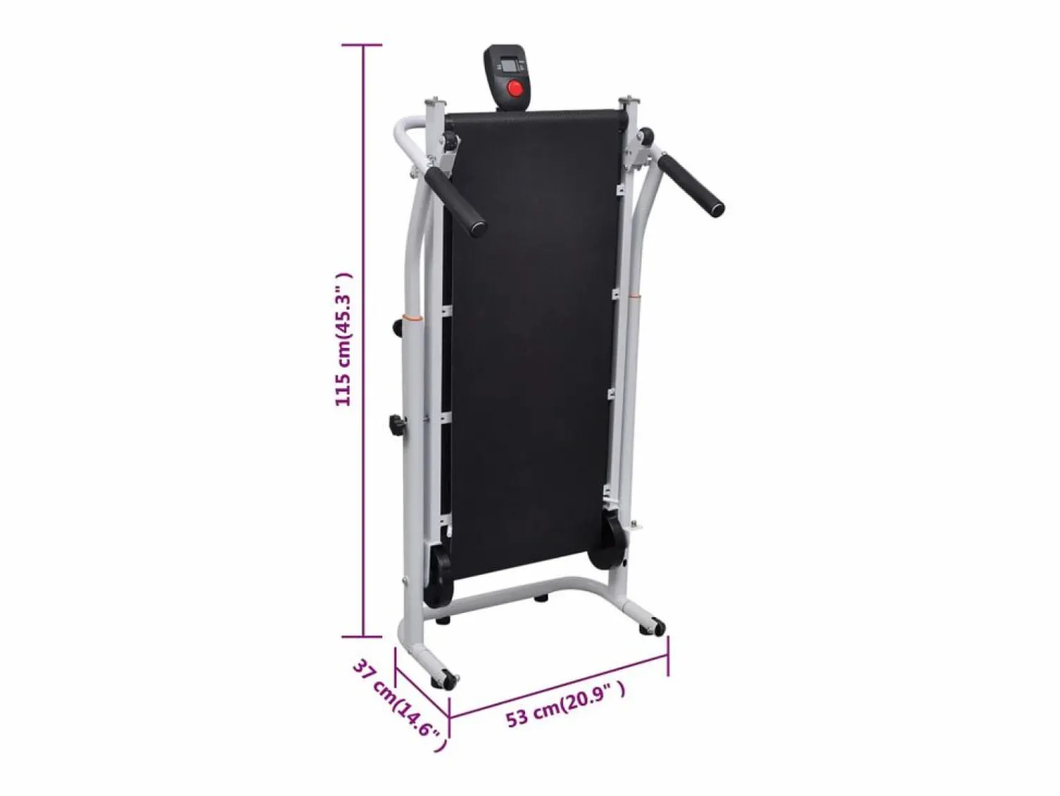 Hot Prolenta Premium - Mini cinta andadora plegable negra 93x36 cm Cinta De Correr