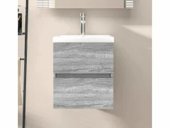 Clearance Prolenta Premium - Mueble de lavabo madera de ingeniería gris Sonoma 41x38,5x45 cm Estantería Sobre Inodoro