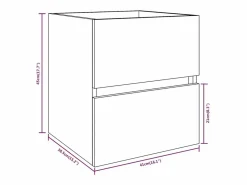 Clearance Prolenta Premium - Mueble de lavabo madera de ingeniería gris Sonoma 41x38,5x45 cm Estantería Sobre Inodoro