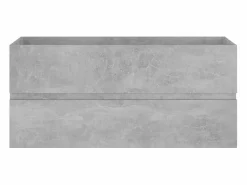 Prolenta Premium - Mueble con lavabo madera de ingeniería gris hormigón Estantería Sobre Inodoro