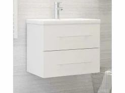 Garden Furniture Prolenta Premium - Mueble de lavabo madera de ingeniería blanco 60x38,5x48 cm